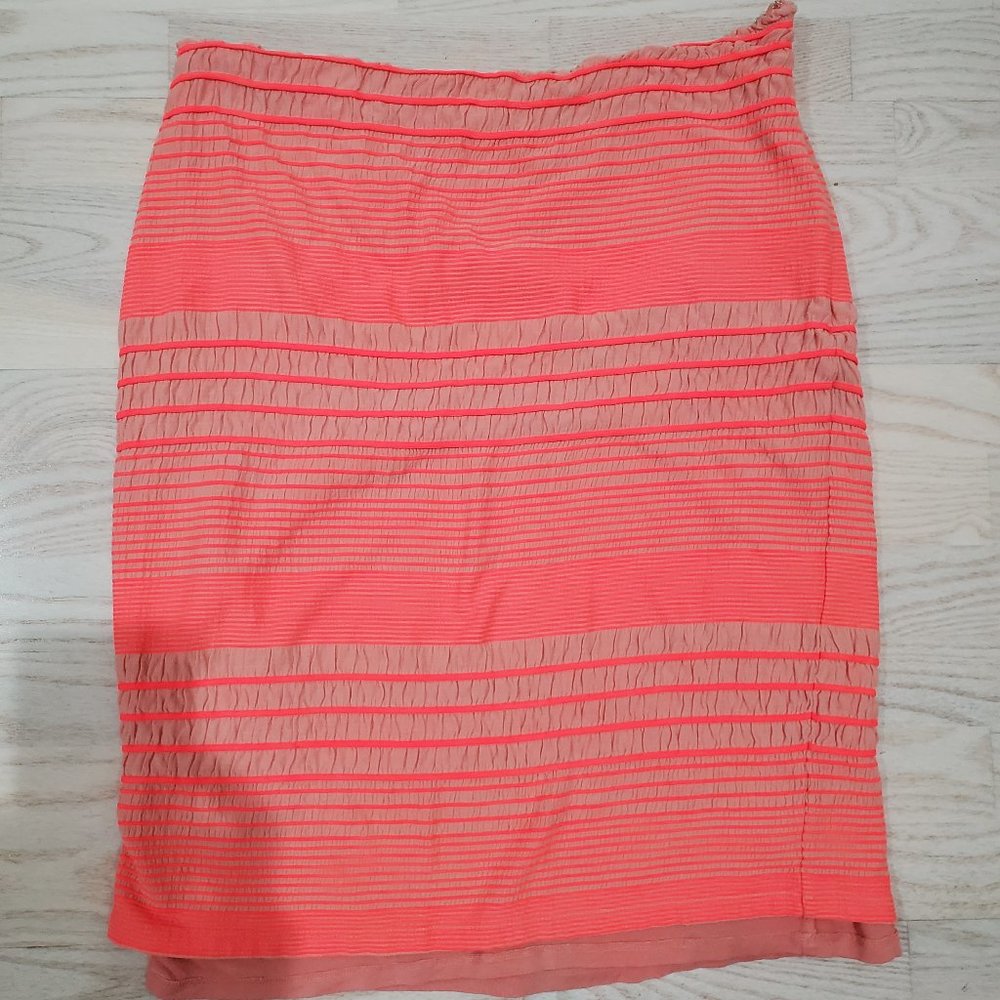 Maeve Anthropologie stretchy neon skirt, used condition